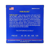 DR Strings PB5-45 Pure Blues 5-String Medium 45-125 Bass Guitar Strings