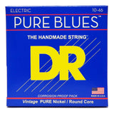3 Sets DR Strings PHR-10 Pure Blues Medium 10-46 Electric Guitar Strings