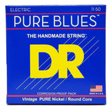 3 Sets DR Strings PHR-11 Pure Blues Heavy 11-50 Electric Guitar Strings