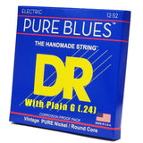 3 Sets DR Strings PHR-12 With Plain 24 (G) Pure Blues Extra Heavy 12-52 Electric Strings