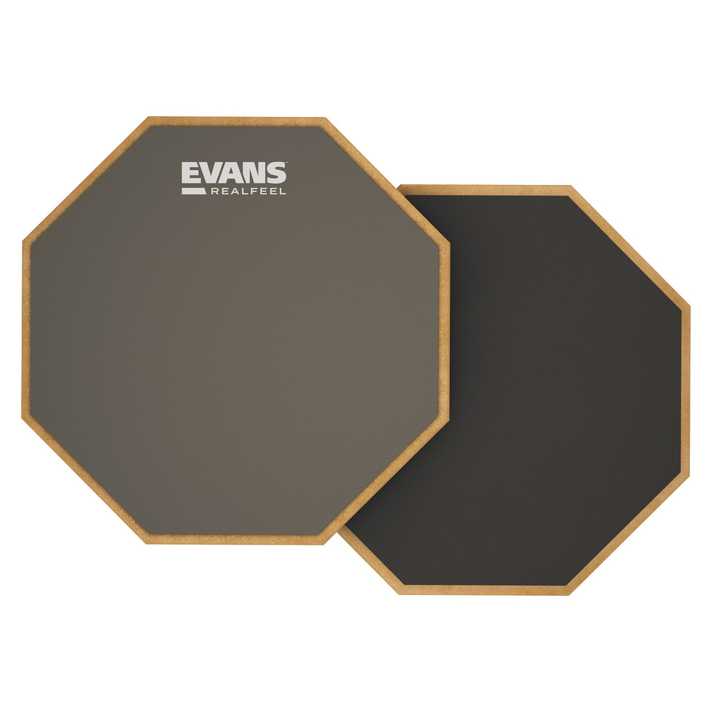 Evans RealFeel 6" 2 Sided Drum Practice Pad - Gum Rubber & Neoprene