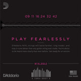 D'Addario NYXL 9-42 Nickel Wound Super Light Gauge Strings