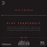 D'Addario NYXL Nickel Wound, Light Top, Heavy Bottom, 10-52