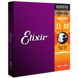 Elixir 16027 Nanoweb Phosphor Bronze Light 11-52 Acoustic Strings