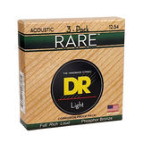 3 Pack DR Strings RPM-12 RARE 12-54 Phosphor Bronze Acoustic Guitar Strings