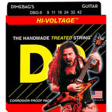 3 Sets DR Strings DBG-9 Dimebag Darrell Signature Lite, 9-42, Electric Strings