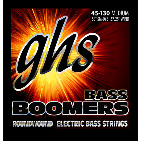 GHS 5M-DYB 5-String Medium 45-130 Roundwound Bass Guitar Strings