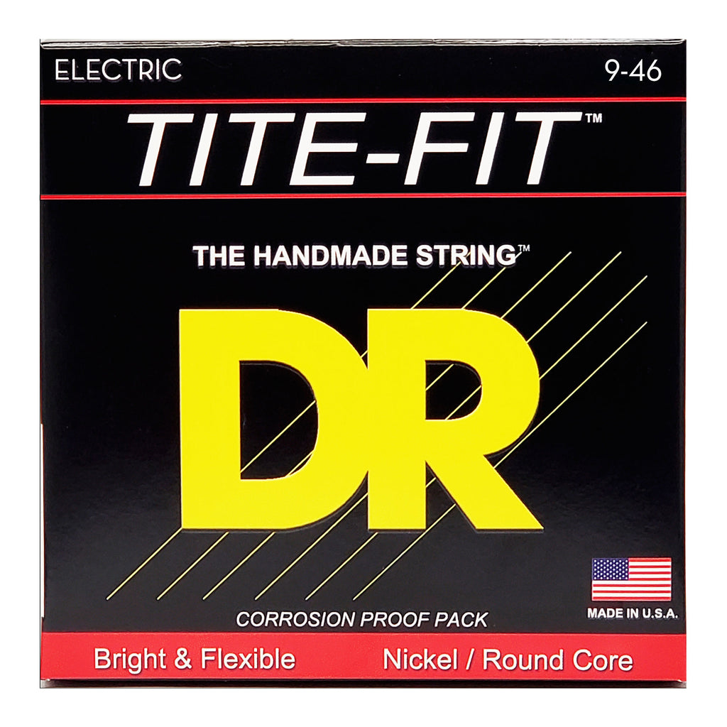 DR Strings LH-9 Tite-Fit Light & Heavy 9-46 Electric Guitar Strings