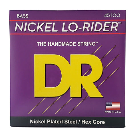 DR NMLH-45 Nickel LO-RIDER - Nickel Plated Bass Strings, Medium Light 45-100