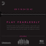 D'Addario NYXL 9-42 Nickel Wound Super Light Gauge Strings