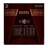 D'Addario NB1253 Nickel Bronze Acoustic Light 12-53 Guitar Strings