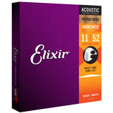 3 Sets Elixir 16027 Nanoweb Phosphor Bronze Light 11-52 Acoustic Strings