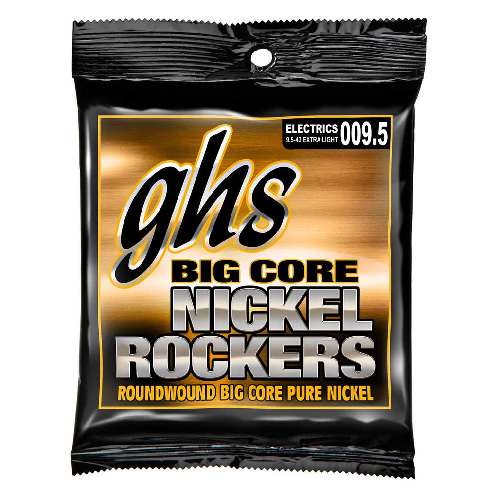 GHS BCXL Big Core Nickel Rockers Custom Light 9.5-43 Electric Guitar Strings