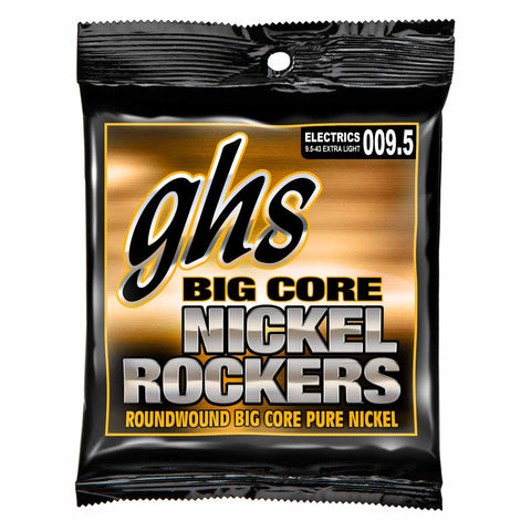 GHS BCXL Big Core Nickel Rockers Custom Light 9.5-43 Electric Guitar Strings