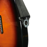 D’Addario Auto Lock Guitar Strap in Black (50BAL00)