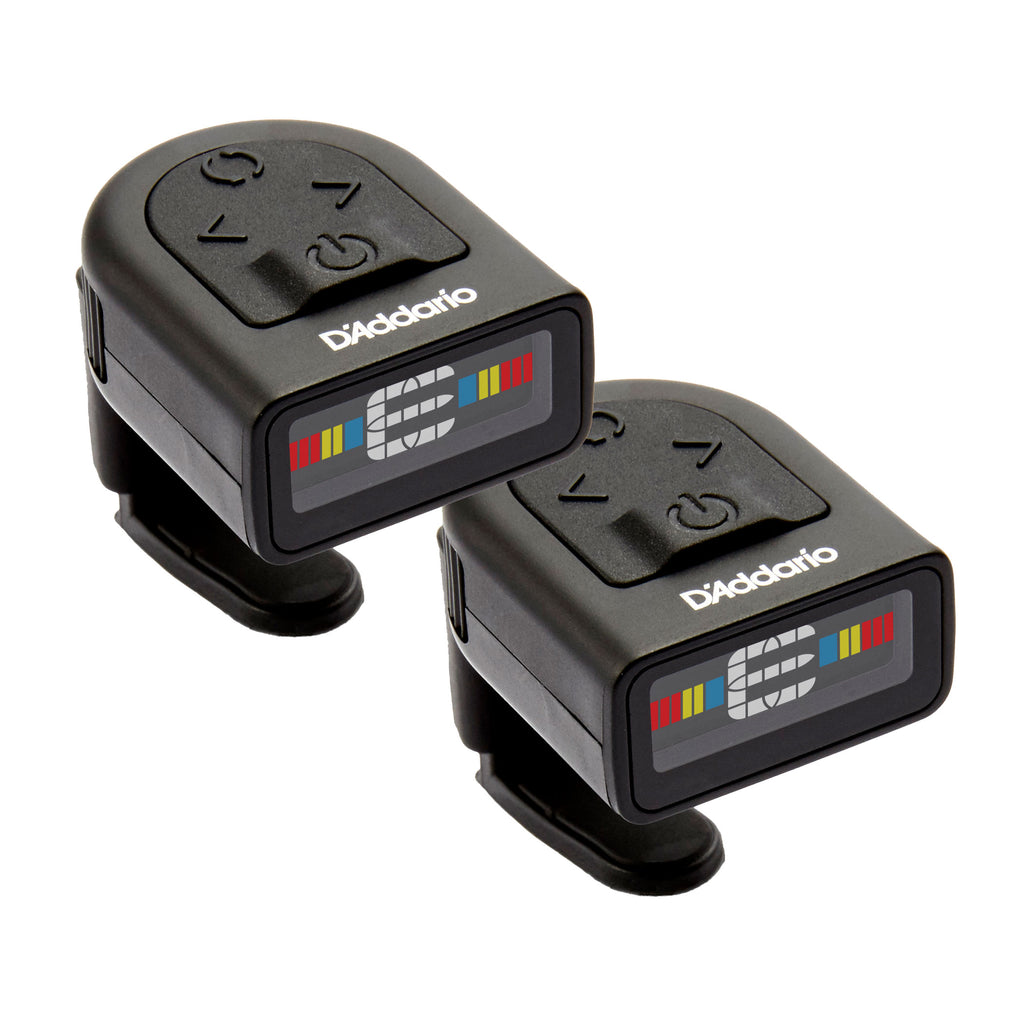 Planet Waves PW-CT-12TP NS Micro Headstock Tuner Twin Pack For Guitar, Bass, More