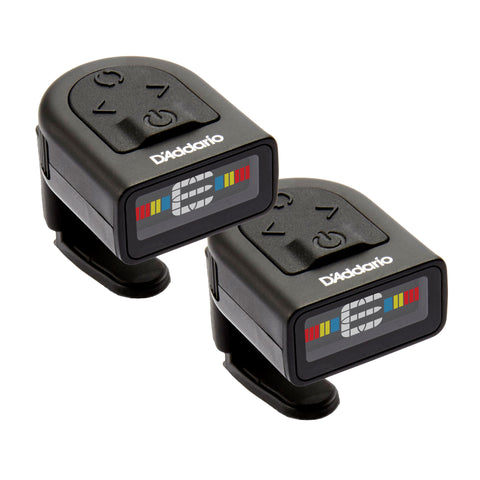 Planet Waves PW-CT-12TP NS Micro Headstock Tuner Twin Pack For Guitar, Bass, More