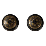 LOXX Viktor Antique Bronze Decorative Pattern Strap Lock Set