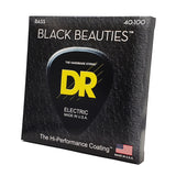 DR Strings BLACK BEAUTIES 40-100 Light Bass Guitar Strings (BKB-40)