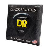 DR BKB5-130 Black Beauties 5-String Medium 45-130 Bass Guitar Strings