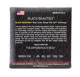 DR BKB5-130 Black Beauties 5-String Medium 45-130 Bass Guitar Strings