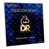 DR Dragon Skin+ Long Life Light 12-54 Coated 80/20 Acoustic Strings