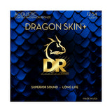 DR Dragon Skin+ Long Life Light 12-54 Coated Phosphor Bronze Acoustic Strings