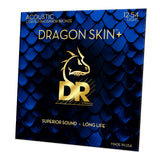 DR Dragon Skin+ Long Life Light 12-54 Coated Phosphor Bronze Acoustic Strings