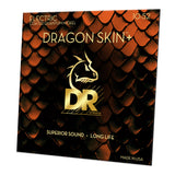 DR DRAGON SKIN+ - Coated Quantum Nickel Guitar Strings - Medium to Heavy 10-52