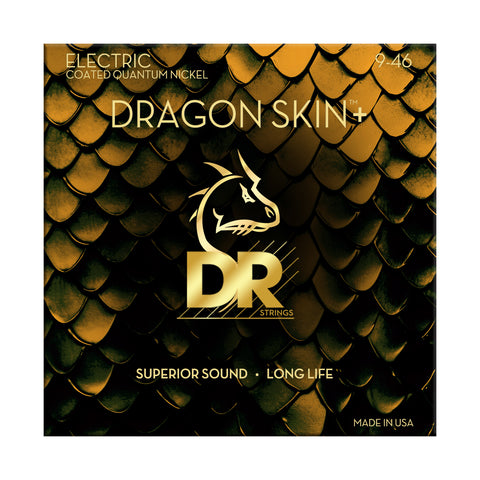 DR DRAGON SKIN+ Coated Quantum Nickel Electric Strings - Light/Medium 9-46