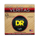 3 Pack DR Strings VERITAS Coated Light Acoustic Guitar Strings (12-54)