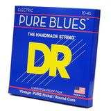 3 Sets DR Strings PHR-10 Pure Blues Medium 10-46 Electric Guitar Strings