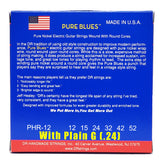 3 Sets DR Strings PHR-12 With Plain 24 (G) Pure Blues Extra Heavy 12-52 Electric Strings