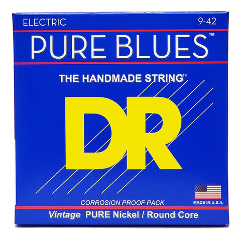 DR Strings PHR-9 Pure Blues Light 9-42 Electric Guitar Strings