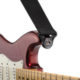 D'Addario Auto Lock Polypro Guitar Strap, Black #PWSAL400