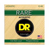 DR Strings RARE RPL Light 10-48 Phosphor Bronze Acoustic Guitar Strings