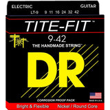 3 Sets DR Strings LT-9 Tite-Fit Light 9-42 Electric Guitar Strings