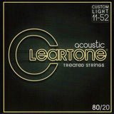 Cleartone 7611 Custom Light 11-52 80/20 Bronze Acoustic Strings