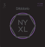 D'Addario NYXL 11-49 3 Pack, Nickel Wound, Medium