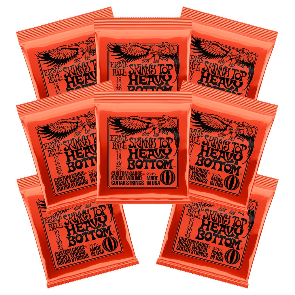 3 Sets Ernie Ball 2215 Skinny Top Heavy Bottom Slinky 10-52 Electric Strings
