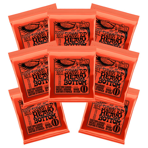 3 Sets Ernie Ball 2215 Skinny Top Heavy Bottom Slinky 10-52 Electric Strings