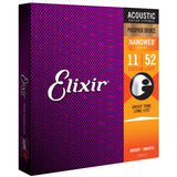 3 Sets Elixir 16027 Nanoweb Phosphor Bronze Light 11-52 Acoustic Strings