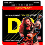 3 Sets DR Strings DBG-11 Dimebag Darrell Signature Extra Heavy, Electrics, 11-50