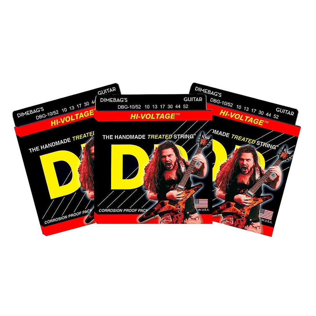 3 Sets DR Strings DBG-10/52 Dimebag Darrell Signature Medium Heavy Strings