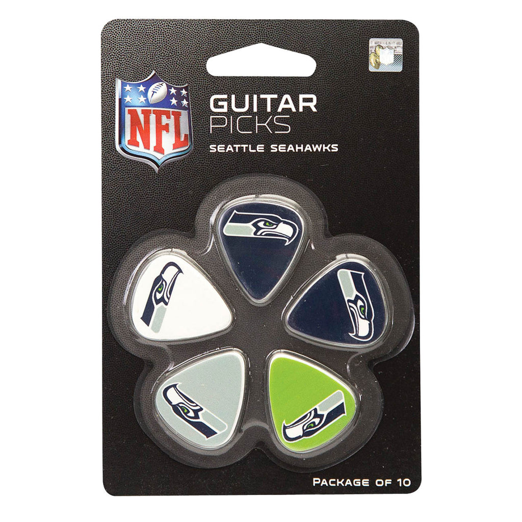 Seattle Seahawks Official NFL Guitar Picks - Pack of 10