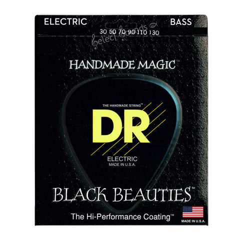 DR BKB6T-30/130 Tapered Black Beauties 6-String Bass Guitar Strings