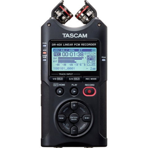 TASCAM DR-40X Four Track Digital Audio Recorder and USB Audio Interface