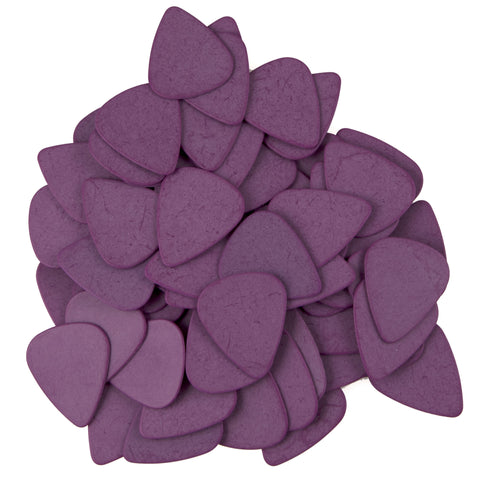 72 Tumbled Delrin Thick (1.14mm) &quot;351&quot; Purple Guitar Picks