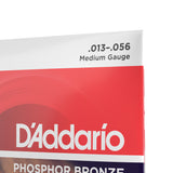 D'Addario EJ17 Phosphor Bronze, Medium, 13-56, Acoustic Guitar Strings