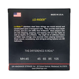 DR Strings MH-45 LO-RIDER Stainless Steel Bass Strings, Medium 45-105